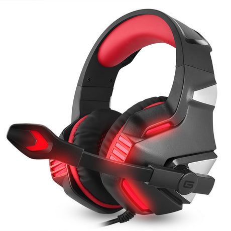 Head mounted gaming headphones RGB headphones wired headphones mobile phones computers subwoofers - V.I.P Digital Presence
