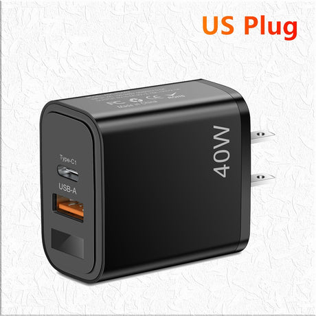 Digital display mobile phone charger PD+USB fast charging mobile phone charging head - V.I.P Digital Presence