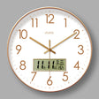 2025 New 10/12/14 - inch Electronic Calendar Wall Clock. Monitors temp & humidity. Dual - display. Mute. Quartz movement. - V.I.P Digital Presence