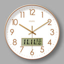 2025 New 10/12/14 - inch Electronic Calendar Wall Clock. Monitors temp & humidity. Dual - display. Mute. Quartz movement. - V.I.P Digital Presence