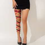 Sexy Leg Chain Elastic Strap Leg Loop Dark Wind Geometric Circle Thigh Chain - V.I.P Digital Presence