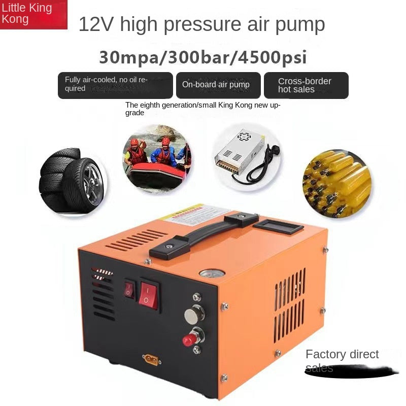 Car 12V Electric High-Pressure Air Compressor 30MPA Diving Breathing Pump 4500PSI - V.I.P Digital Presence