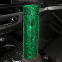 Bling Rhinestone Thermos Bottle Insulated Double Wall Stainless Steel Water Bottle Coffee Travel Car Coffee Mug Cup Vacuum Flask - V.I.P Digital Presence
