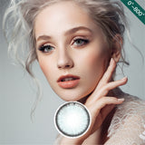1Pair FDA Certificate Eyes Beautiful Pupil Colorful Girl Cosplay Contact Lenses  PHALAENOPSIS LIGHT BLUE - V.I.P Digital Presence