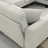 [VIDEO provided] [New] 108*85.5" Modern U Shape Sectional Sofa 7 Seat Fabric Sectional Sofa Set - V.I.P Digital Presence