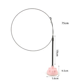 Suction cup cat toy stick that can be attached and held with steel wire multi head interchangeable cat toy and pet supplies - V.I.P Digital Presence