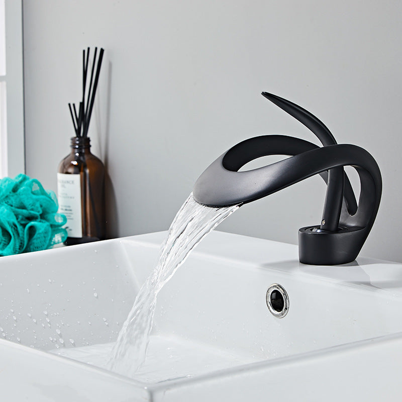 Creative basin waterfall faucet basin faucet basin faucet hot and cold table basin faucet - V.I.P Digital Presence