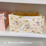 Quilted ins storage basket desktop good item storage cute storage frame - V.I.P Digital Presence