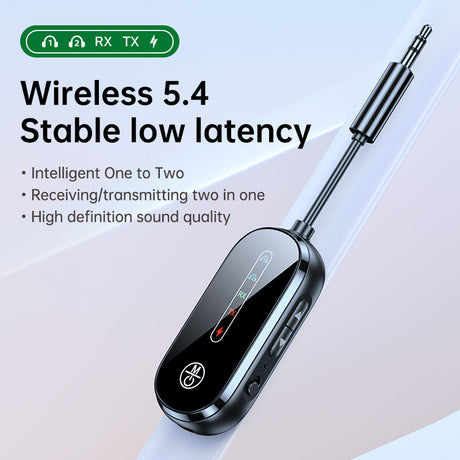 Two to two Bluetooth receiver transmitter 2-in-1 car Bluetooth adapter, airplane, ship, gym - V.I.P Digital Presence