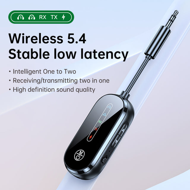 Two to two Bluetooth receiver transmitter 2-in-1 car Bluetooth adapter, airplane, ship, gym - V.I.P Digital Presence