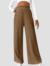 Ribbed High Waist Pants - V.I.P Digital Presence