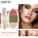 QIBEST High Gloss Repairing All-In-One Plate Matte Brightening Glitter Powder Blush Rouge Plate Powder Cake Repairing Plate - V.I.P Digital Presence