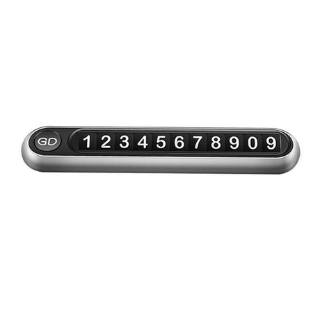 Parking Plate Button-Type Parking Number Plate Aluminum Alloy Temporary Parking Card Original Gift Moving License Plate - V.I.P Digital Presence
