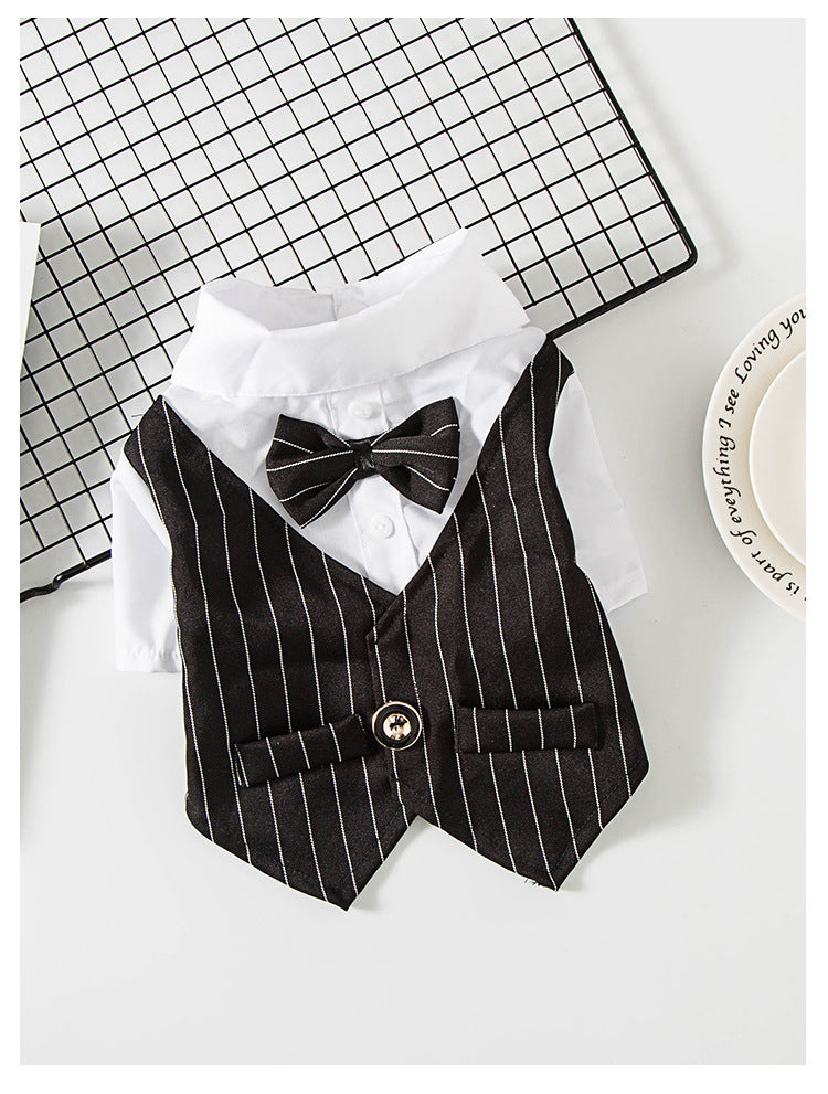 Pet Dog Suit Summer Thin Teddy Suit Shirt Suit Wedding Dress Dog Cat Spring Summer Clothes - V.I.P Digital Presence