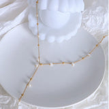 18K Gold-Plated Pearl Drop Necklace - V.I.P Digital Presence