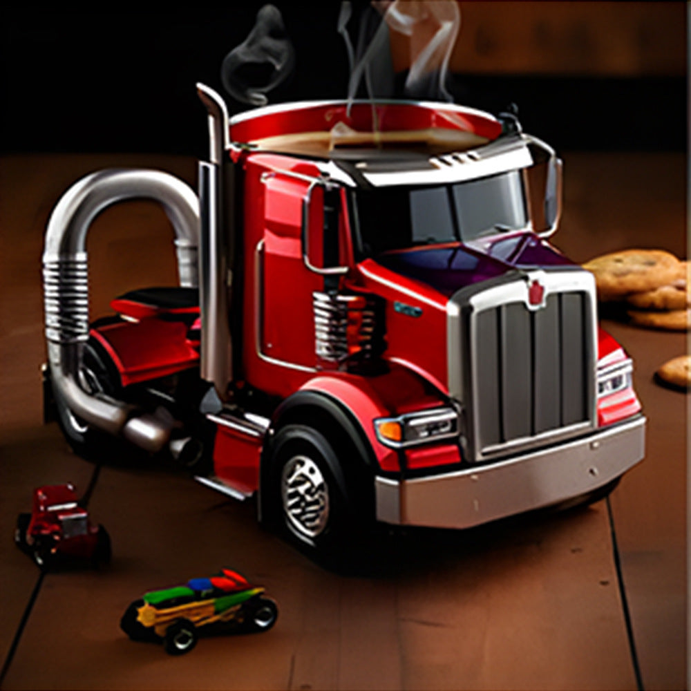 Semi Truck Coffee Mugs Handmade Home Semi Truck Coffee Cup Mugs - V.I.P Digital Presence