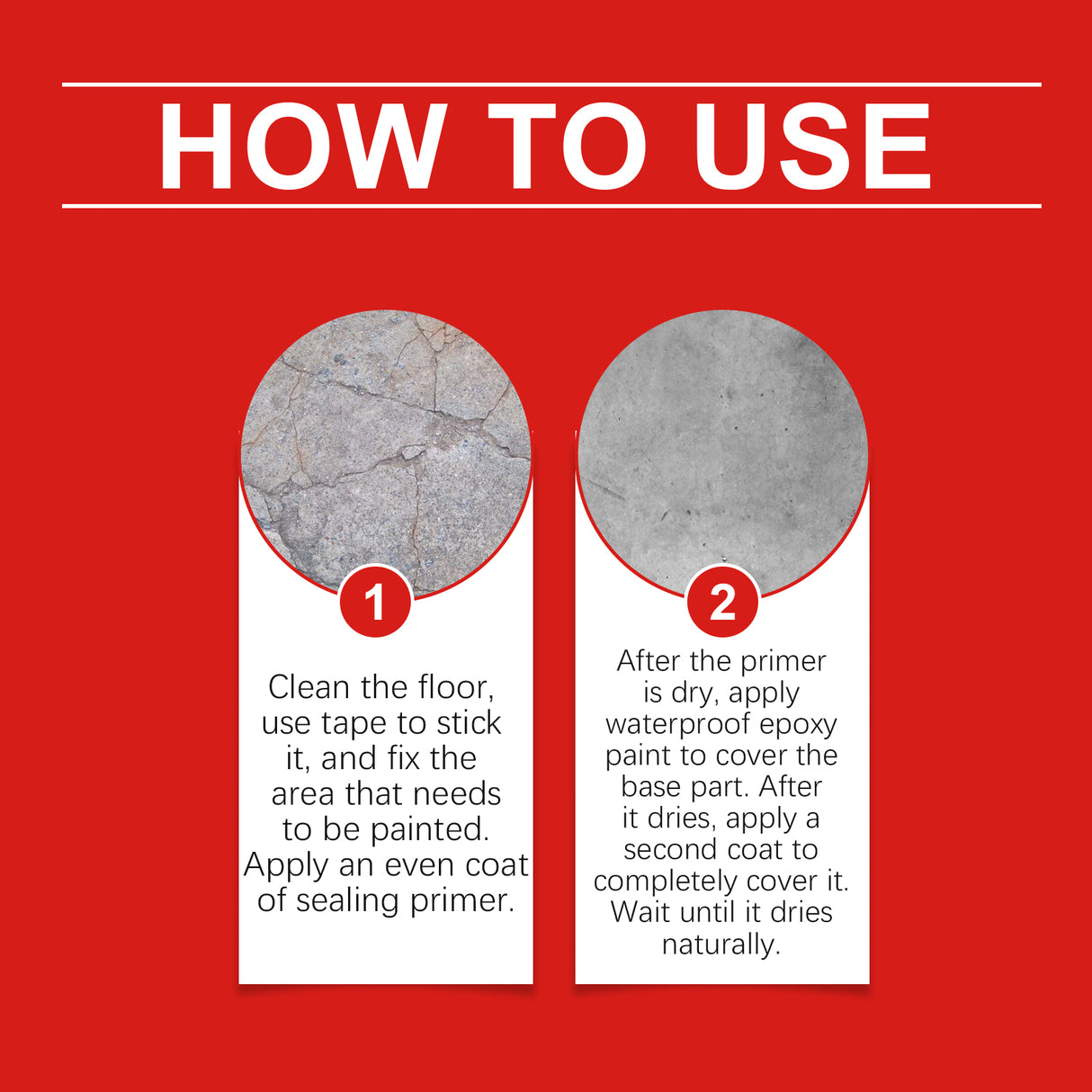 Waterproof Epoxy Floor Paint Household Wall Floor Waterproof Anti-Crack Cover Stains Renovation Paste - V.I.P Digital Presence