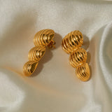 Stainless Steel Geometric Stud Earrings - V.I.P Digital Presence