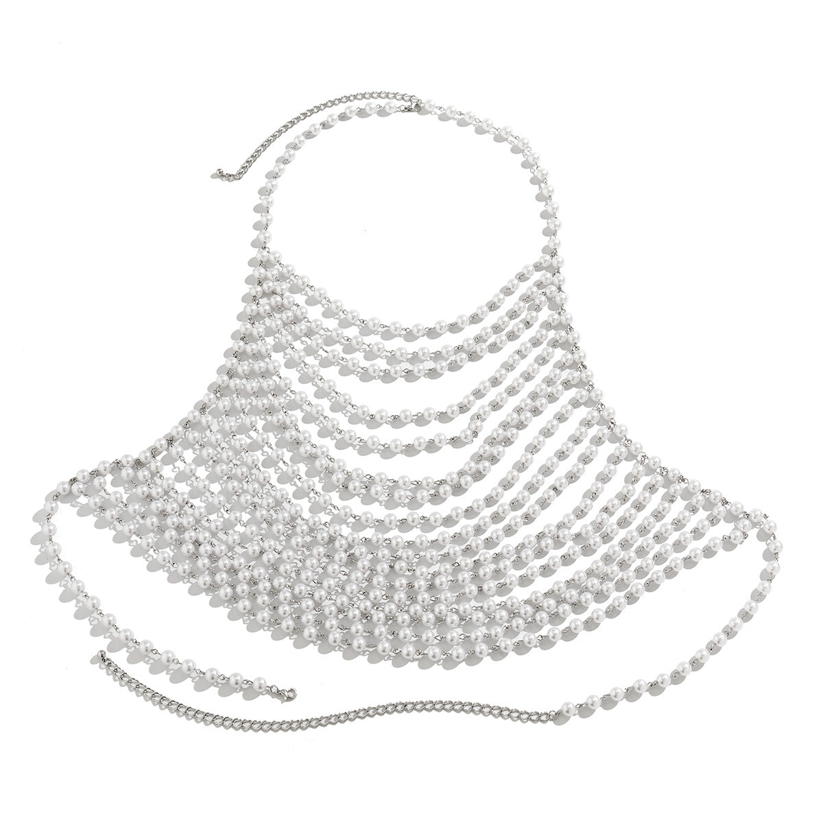 Sexy vacation style pearl bra, clothing chain, bikini chain body - V.I.P Digital Presence