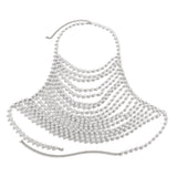 Sexy vacation style pearl bra, clothing chain, bikini chain body - V.I.P Digital Presence