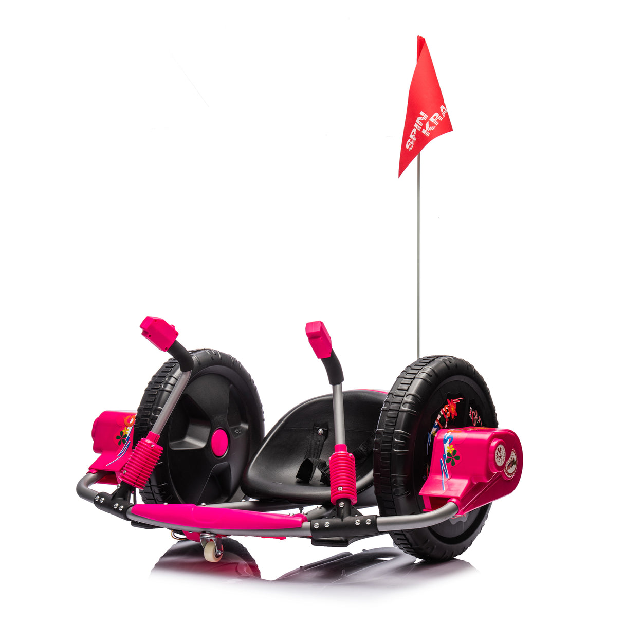 12V Kids Ride On Electric Toy,2WD,16'' exaggerated wheel,Dual handle control for 360 degree flexible steering and rotation - V.I.P Digital Presence