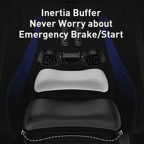 Baseus Car Neck Pillow Adjustable PU Leather Headrest 3D Memory Foam Head Rest Seat Cushion Cover Car Neck Rest Auto Accessories - V.I.P Digital Presence