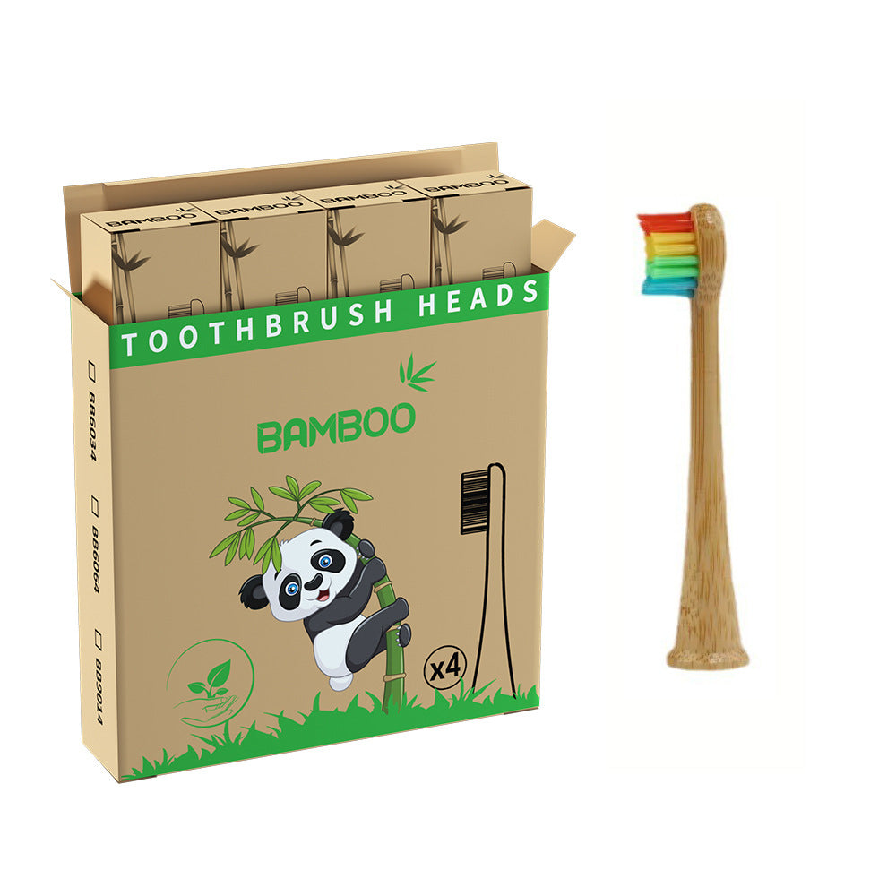 Suitable for Philips electric toothbrush natural bamboo biodegradable bamboo toothbrush head made of bamboo - V.I.P Digital Presence