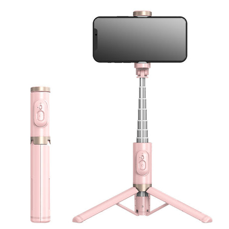 Mobile Phone Bluetooth Selfie Stick with Rotating Fill Light and Hidden Tripod Live Streaming Stand - V.I.P Digital Presence