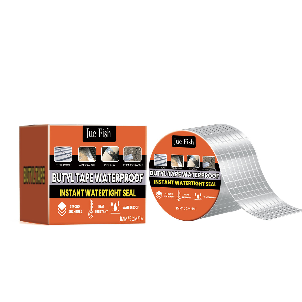 Waterproof Butyl Tape, Roof Repair Leakage Plugging Moisture-Proof High-Stick Self-Adhesive Aluminum Foil Waterproof Roll - V.I.P Digital Presence