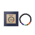 Colorful Volcanic Stone Bracelet Jewelry Beads Bracelet Colorful Volcanic Stone Bracelet Adjustable Braided Beading - V.I.P Digital Presence