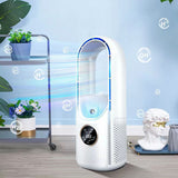 Six - speed timed silent AC cooling fan, new mini portable AC, USB air cooler, bladeless electric fan. - V.I.P Digital Presence