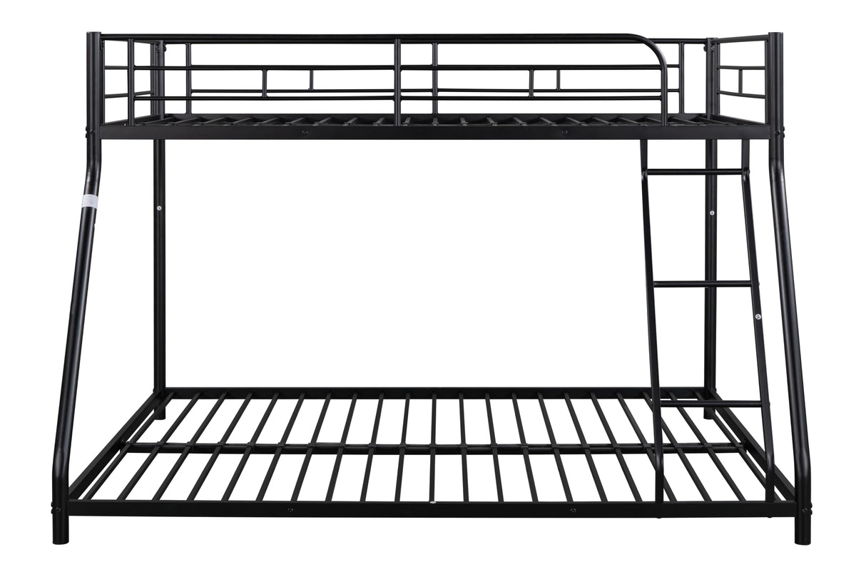 Metal Twin over Full Bunk Bed/ Heavy-duty Sturdy Metal/ Noise Reduced/ Safety Guardrail/ CPC Certified/ No Box Spring Needed - V.I.P Digital Presence