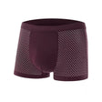 Modal Solid Ice Silk Antibacterial Underwear for Men's Mid Waist Breathable Four Square Corner Underwear - V.I.P Digital Presence