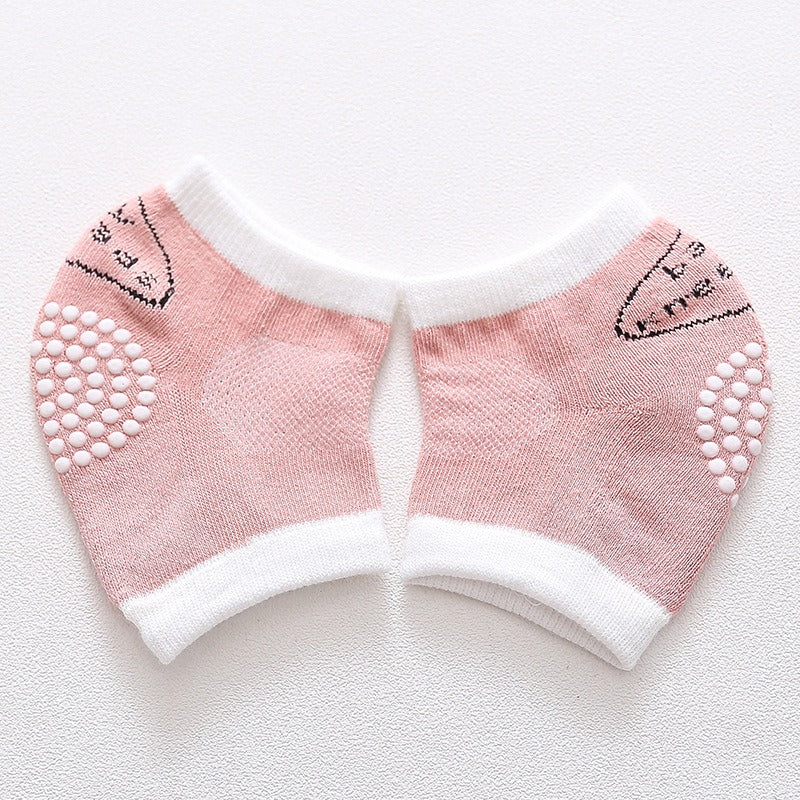 3 pairs of cotton children's knee pads, autumn glue dispensing, anti slip baby knee pads, mesh breathable exercise, baby crawlin - V.I.P Digital Presence