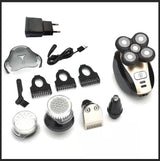 Multifunctional 5-Head Shaver Rechargeable Razor Water Washing Bald Head Machine Five-In-One Razor - V.I.P Digital Presence