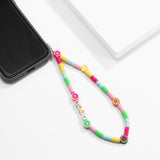 Simple color collision fresh fruit bead mobile phone chain geometric soft ceramic pendant rope chain - V.I.P Digital Presence