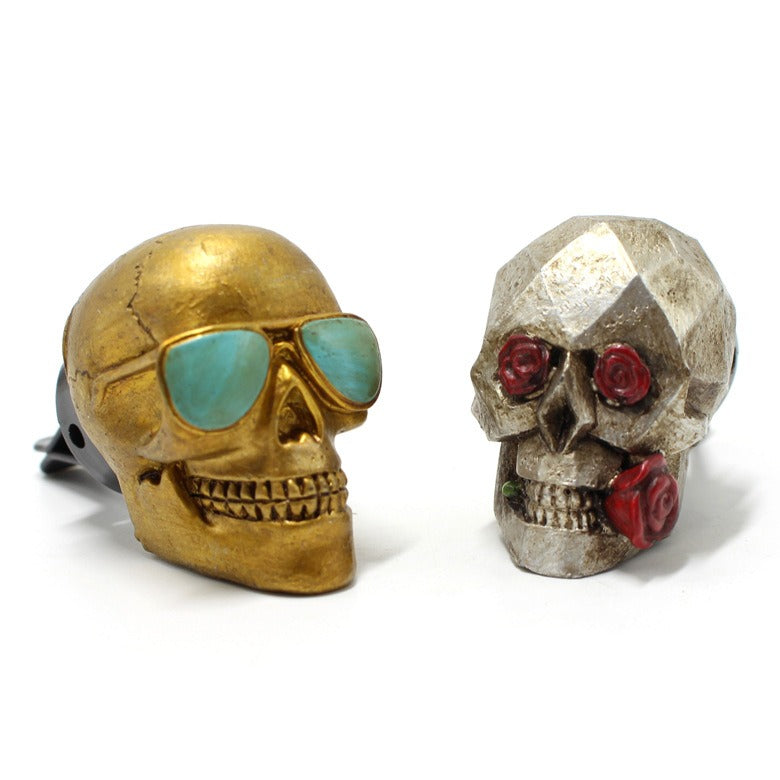 Death Skull Aromatherapy Plugin Resin Ghost Mask Car mounted Aromatherapy Clip Decoration - V.I.P Digital Presence