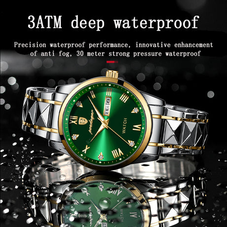 Swiss Waterproof Glow Double Calendar Men's Watch Glow Design Fashion Men's Watch - V.I.P Digital Presence