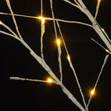 Artificial birch tree with light, 4FT 48 LED/5FT 72 LED/6FT 96 LED, with warm white light, indoor and outdoor decoration - V.I.P Digital Presence