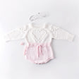 Baby handmade love sweater, knitted sweater, long sleeved jumpsuit, bag, buttocks, sweatshirt, crawling suit - V.I.P Digital Presence