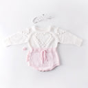 Baby handmade love sweater, knitted sweater, long sleeved jumpsuit, bag, buttocks, sweatshirt, crawling suit - V.I.P Digital Presence