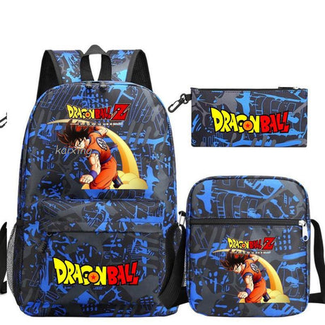 Youth Dragon Ball Backpack Student Shoulder Bag Travel Bag 3-Piece Set - V.I.P Digital Presence