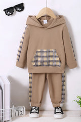 Children's Plaid Hoodie and pants Set - V.I.P Digital Presence