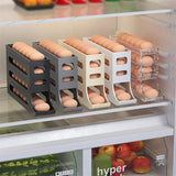 Refrigerator Egg Storage Box Automatic Scrolling Egg Holder Kitchen Large Capacity Dedicated Rolling Egg Storage Box for Kitchen - V.I.P Digital Presence