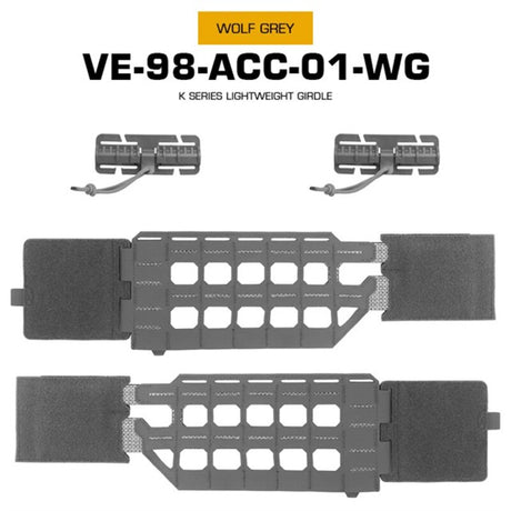 KZ Hunting Vest - Plate Carrier in Low Profile MOLLE, Quick Release, K Zero Style with Belt for Airsoft. - V.I.P Digital Presence