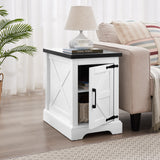 Farmhouse Coffee Table & End Table Barn design Center Table Rustic Cocktail Table with Hinged Lift Top and End Table - V.I.P Digital Presence
