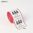 Christmas decoration ribbon, cedar pattern printed ribbon, bow tie, Christmas decoration ribbon, holiday ribbon - V.I.P Digital Presence