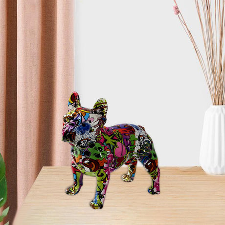 Colorful Bulldog Resin Crafts Decoration Living Room Office Entrance Desktop Home Soft Decoration - V.I.P Digital Presence