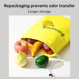 Insulated bag for keeping fresh: reusable storage organizer for bananas, lettuce and vegetables (drawstring closure) - V.I.P Digital Presence