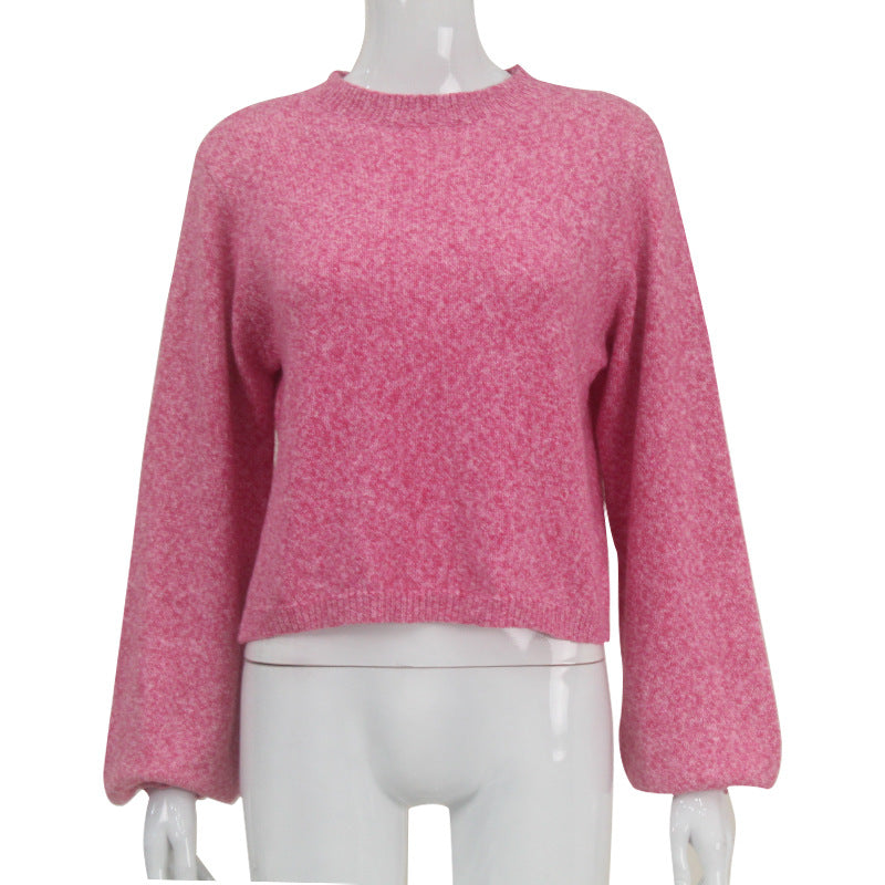 Long sleeved backless lace up sexy spicy girl knitted loose women's top sweater - V.I.P Digital Presence